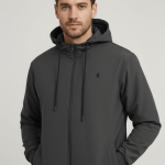 Charcoal Hoodie Jacket for Men