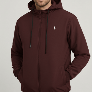 Maroon Hoodie Jacket for Men