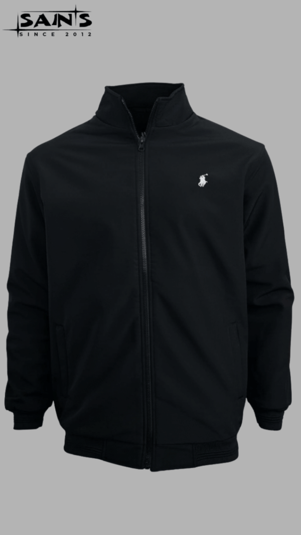 Bonded Fabric Jacket - Black