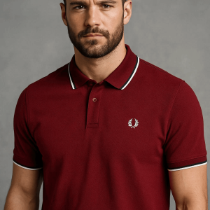 Double PK Polo T-Shirt – Maroon