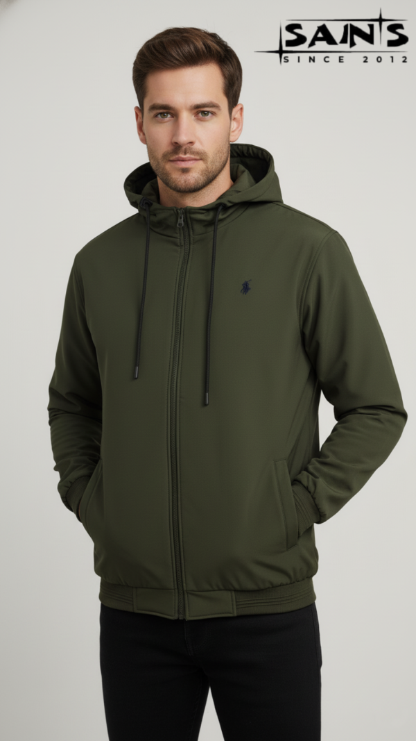 Green Hoodie Jacket for Men