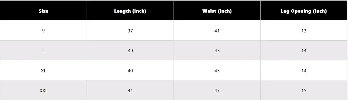 Trousers-size-chart