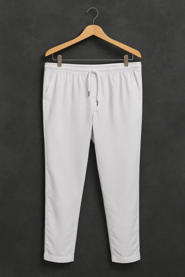 Men’s Wrinkle-Free Trouser – White