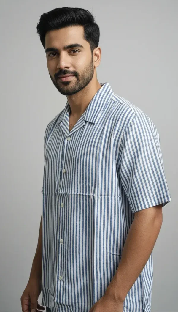 blue stripe shirt