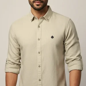 Formal Men’s Shirt – Beige