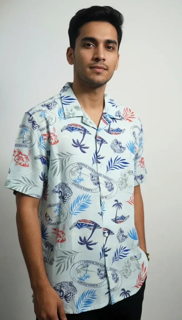 Export-Quality Men’s Shirt – Floral