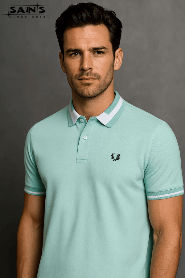 Double PK Polo T-Shirt – Mint Green
