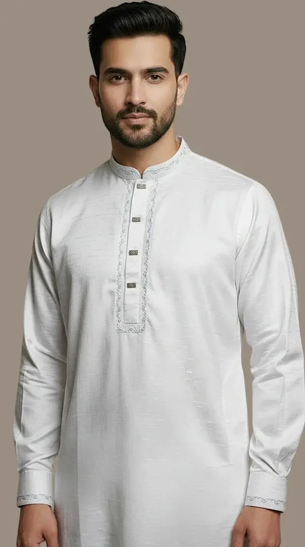 Eid Special – Premium Panjabi - Bright White