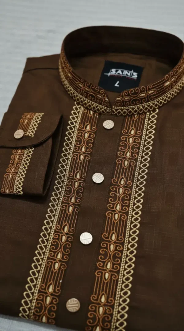 Eid Special Panjabi – Premium Collection - Brown Bark.2