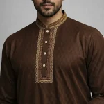 Eid Special Panjabi – Premium Collection - Brown Bark