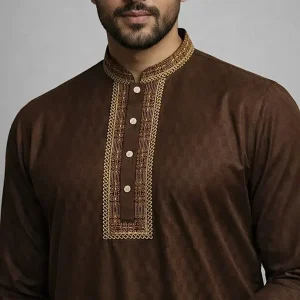 Eid Special Panjabi – Premium Collection - Brown Bark