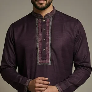 Eid Special – Premium Panjabi - Burgundy