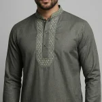 Eid Special Panjabi – Premium Collection - Dusty Olive