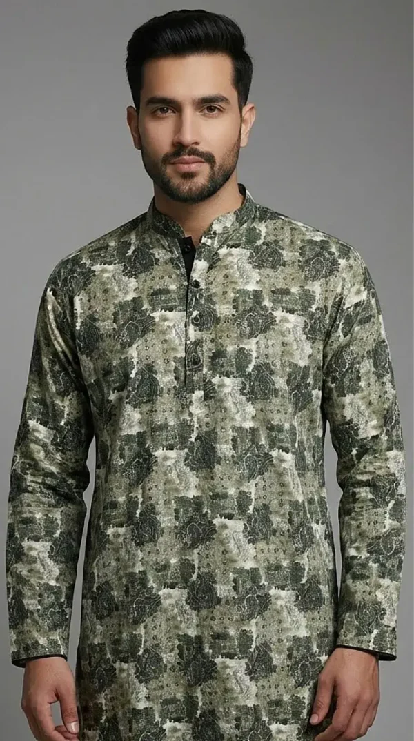 Eid Premium Panjabi – Green