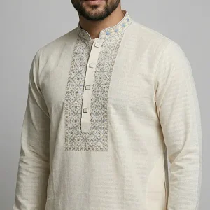 Eid Special Panjabi – Premium Collection - Ivory