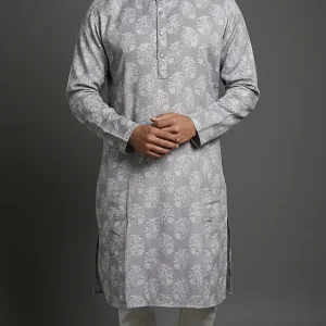 Eid Special – Premium Panjabi - Pale Slate