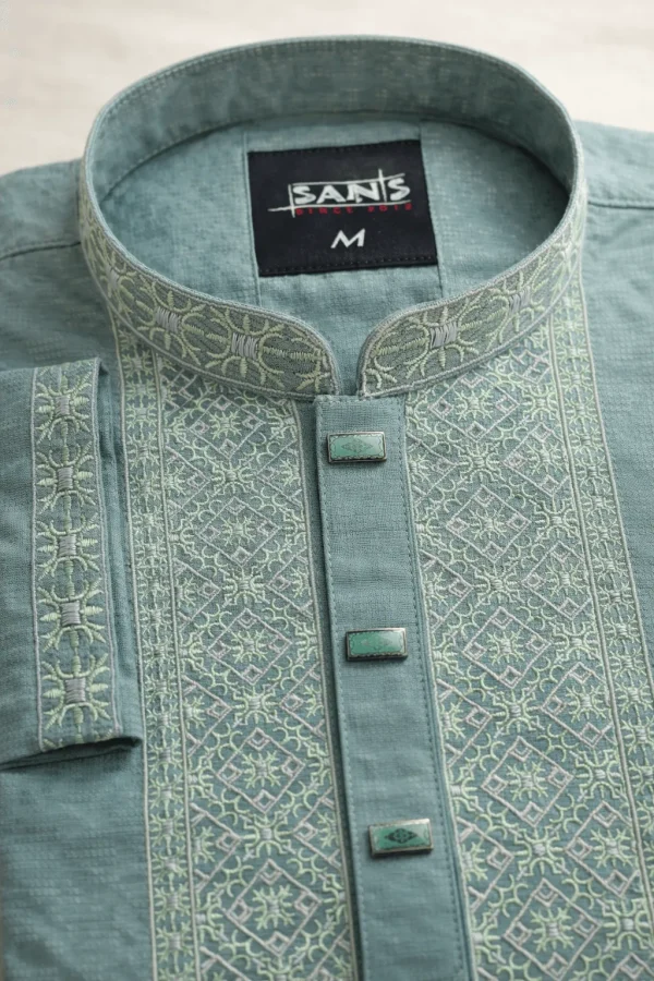Eid Special Panjabi – Premium Collection - Pearl Aqua 2