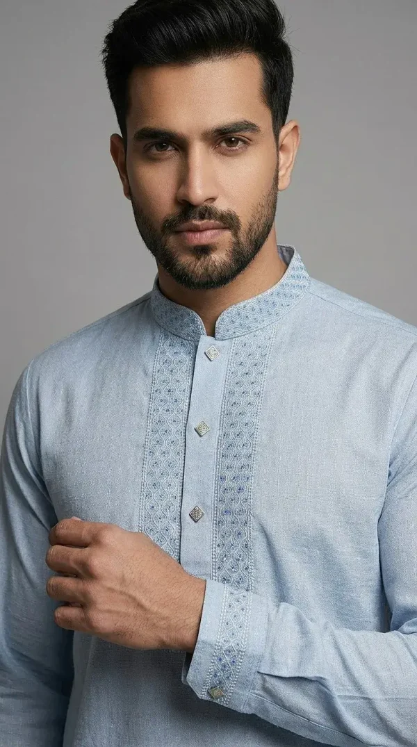 Eid Special Panjabi – Premium Collection - Sky Blue