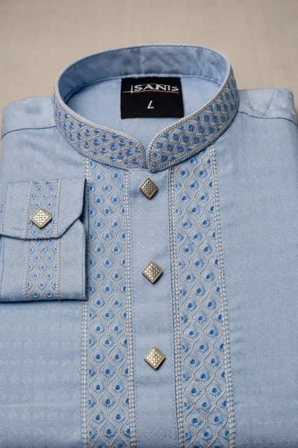 Eid Special Panjabi – Premium Collection - Sky Blue 2