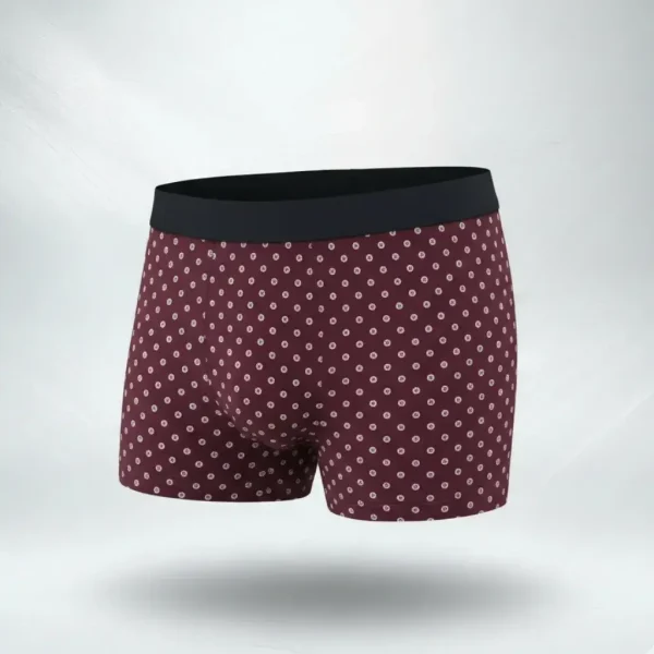 Men's Boxer – Maroon AOP