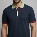 Navy Blue Polo T-Shirt for Men