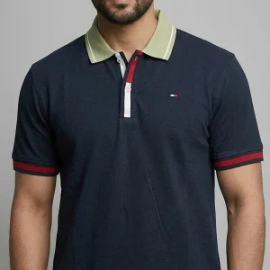 Navy Blue Polo T-Shirt for Men