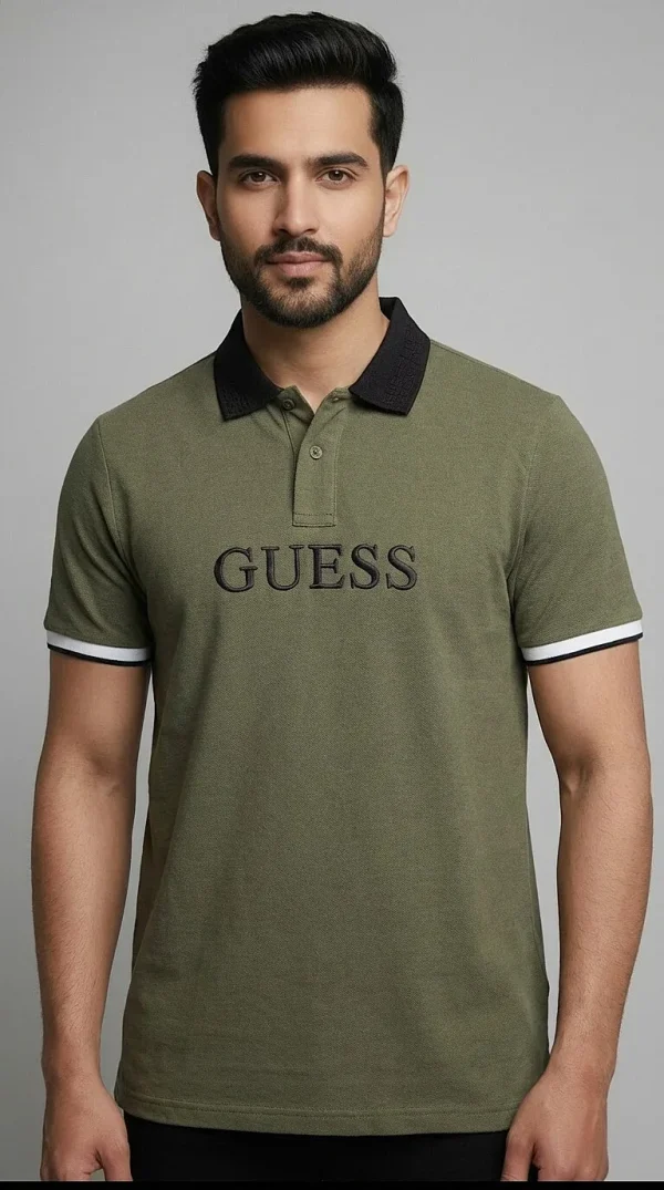 Olive Polo Shirt for Men
