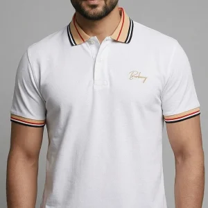 White Polo Shirt for Men
