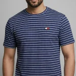 Striped T-Shirt for Men - Blue
