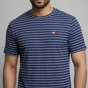 Striped T-Shirt for Men - Blue