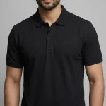 Black Polo Shirt for Men