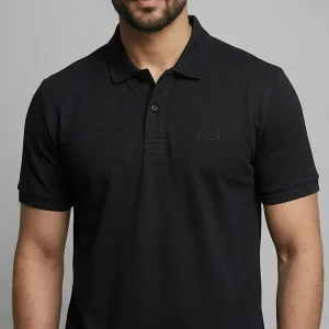 Black Polo Shirt for Men
