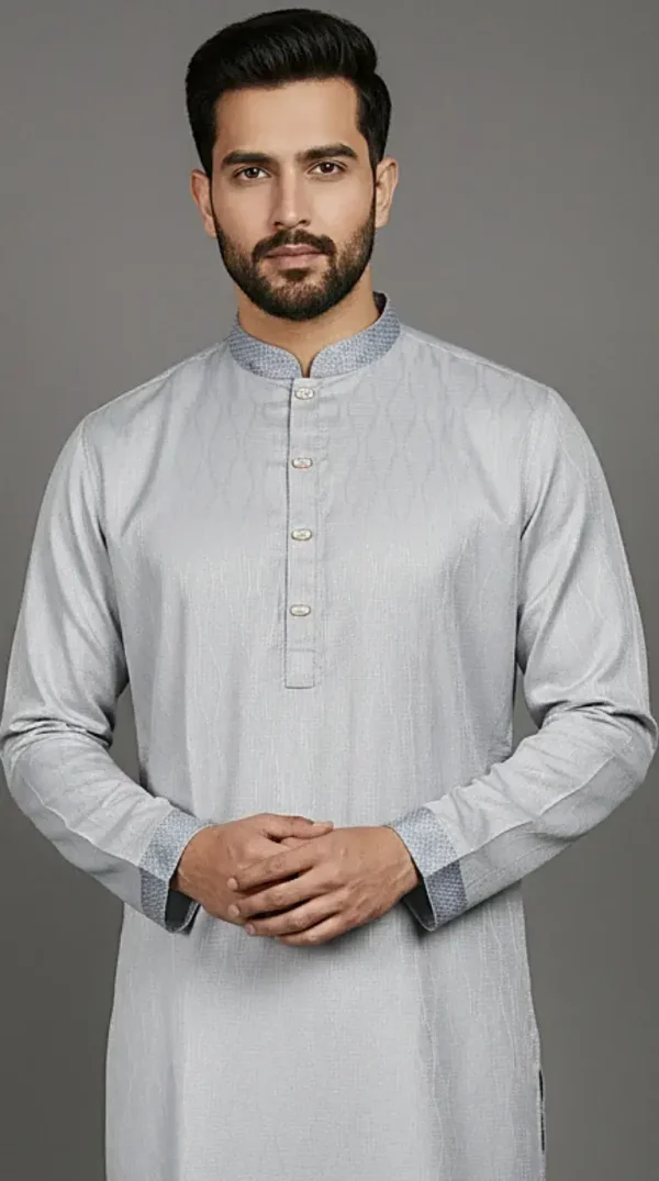 Eid Special Panjabi – Premium Collection - Light Grey